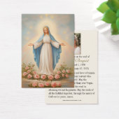 Carte commémorative funéraire catholique de la Vie (Bureau)