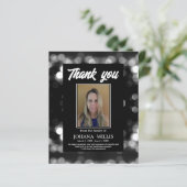 Carte commémorative funéraire Merci photo (Debout devant)