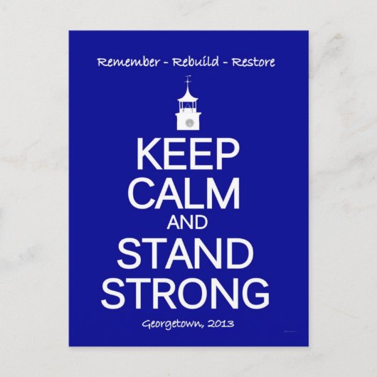 Carte commémorative Georgetown Strong SC Fire (Devant)