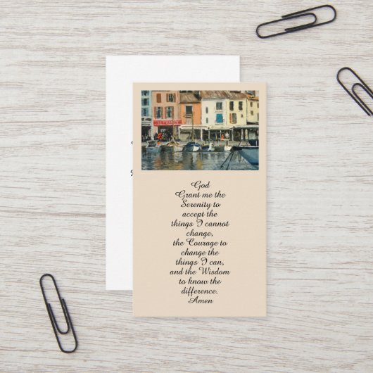 Carte commémorative In Love Memory (Devant/Arrière en situation)