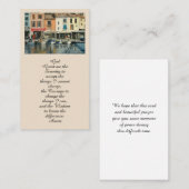 Carte commémorative In Love Memory (Devant / Derrière)