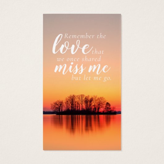 Carte commémorative Inspiration Photo (Dos)