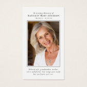 Carte commémorative Inspiration Photo (Devant)