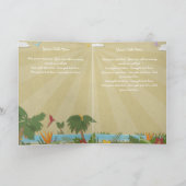 Carte commémorative Island Tropics / Programme fun (Intérieur)