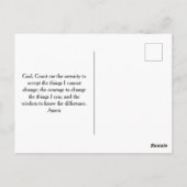 Carte commémorative jaune violet (Dos)