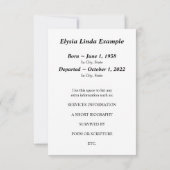 carte commémorative juive (Dos)