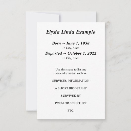 carte commémorative juive (Dos)