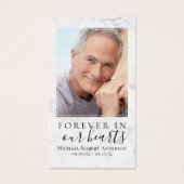 Carte commémorative Marble Forever dans nos coeurs (Devant)