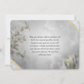 Carte commémorative Merci Sympathy Watercolor (Dos)