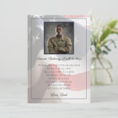 Carte commémorative militaire du soldat au grade s (Debout devant)