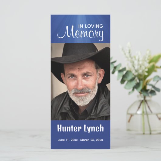 Carte commémorative modifiable des rayons de la lu (Debout devant)