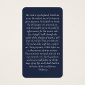 Carte commémorative Navy Blue Forever dans nos coe (Dos)