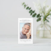 Carte commémorative photo inspirante du budget (Debout devant)