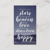 Carte commémorative photo inspirante du budget (Dos)