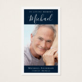 Carte commémorative photo pour toujours dans nos c (Dos)