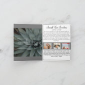 Carte commémorative pliée Desert Dusk (Intérieur)