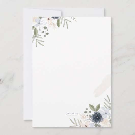 Carte commémorative pour bébé adoré (Dos)