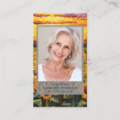 Carte commémorative pour les tournesols dorés (Devant)
