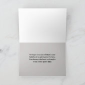 Carte commémorative pour une personne militaire (Intérieur)