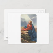 Carte commémorative représentant Jésus (Devant / Derrière)