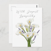 Carte commémorative Sympathy (Devant / Derrière)