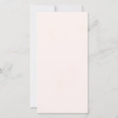 Carte commémorative Sympathy Photo Blush Pink Wate (Dos)