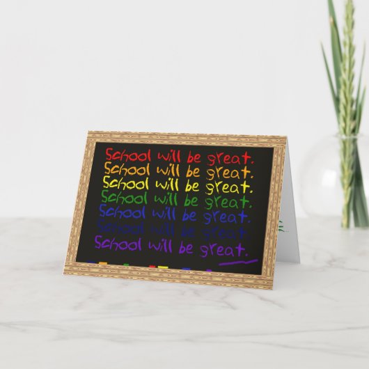 Carte Commencer l'école (Devant)