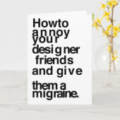 Carte Comment agacer vos amis concepteurs (Fleur jaune)