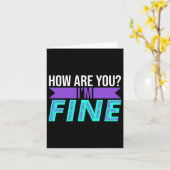 Carte Comment allez-vous que je me contente de préventio (Fleur jaune)