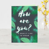 Carte Comment Ça Va ? Penser À Vous (Fleur jaune)