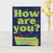 Carte Comment Ça Va ? Penser À Vous (Fleur jaune)