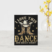 Carte Comment Cette Danse Commence Ligne Danse Pays (Fleur jaune)