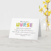 Carte Comment cultiver une infirmière (Fleur jaune)