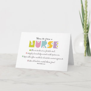 Carte Comment cultiver une infirmière