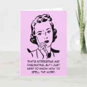 Carte Comment épeler la citation de procès-verbal (Devant)