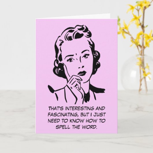 Carte Comment épeler la citation de procès-verbal (Fleur jaune)