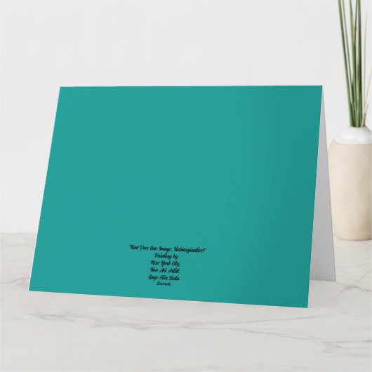 Carte Comment Est-Ce Qu'Une Image, Sans imagination ? (Dos)