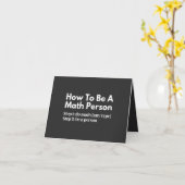 Carte Comment être une personne mathématique (Fleur jaune)
