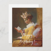 Carte Comment être une reine heureux anniversaire! (Devant / Derrière)