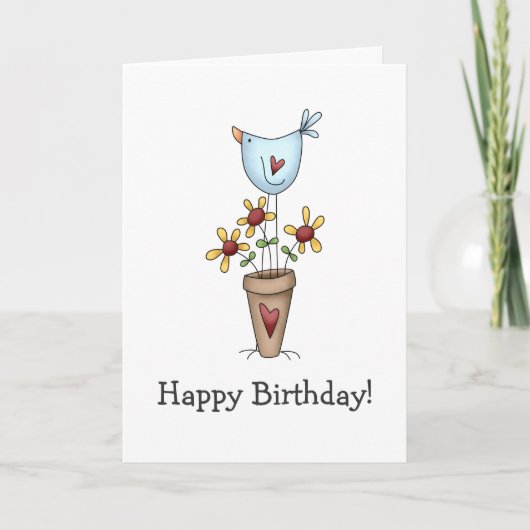 Carte Comment fait votre jardin développez-vous · Oiseau (Devant)