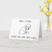 CARTE COMMENT JE ME SENS QUAND **VOUS** NE SONT PAS BIEN (Fleur jaune)