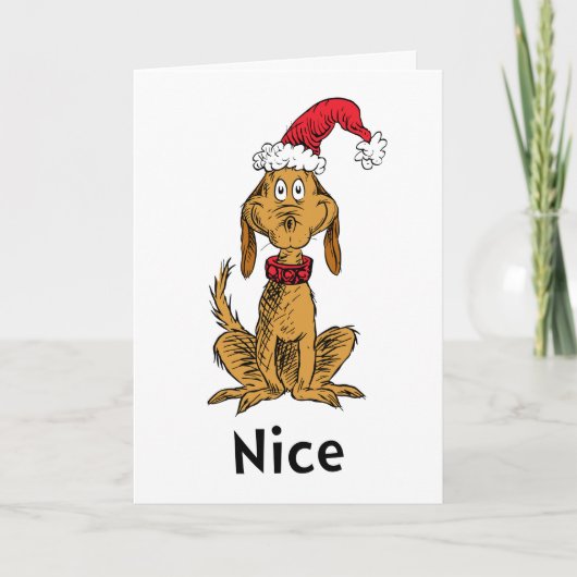 Carte Comment le Grinch a volé Noël | Max est gentil (Devant)