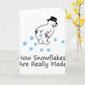 Carte Comment les flocons de neige sont vraiment faits N (Fleur jaune)