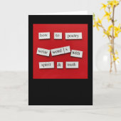 Carte Comment Poésie (Fleur jaune)