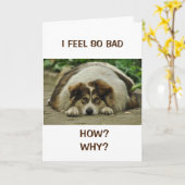 CARTE COMMENT POURRAIS-JE ? SENTEZ-VOUS SI MAUVAIS BATTU (Fleur jaune)