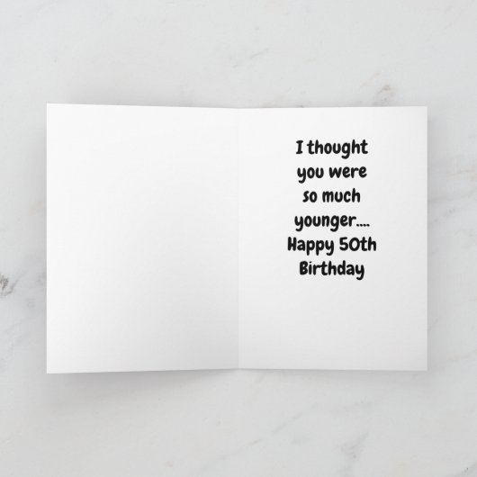 CARTE COMMENT POUVEZ-VOUS FAIRE "50" (Intérieur)