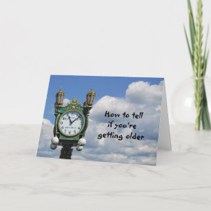Carte Comment savoir si vous vieillissez, Fun Birthday