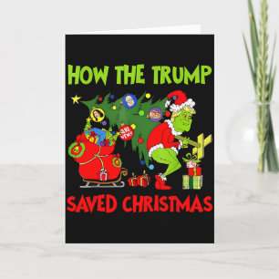 Carte Comment Trump a sauvé Noël Drôle de Noël Trump