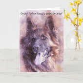 Carte Comment un chien-ange gardien a gardé un prêtre ca (Fleur jaune)