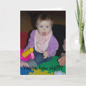 Carte Comment vieil anniversaire (Devant)